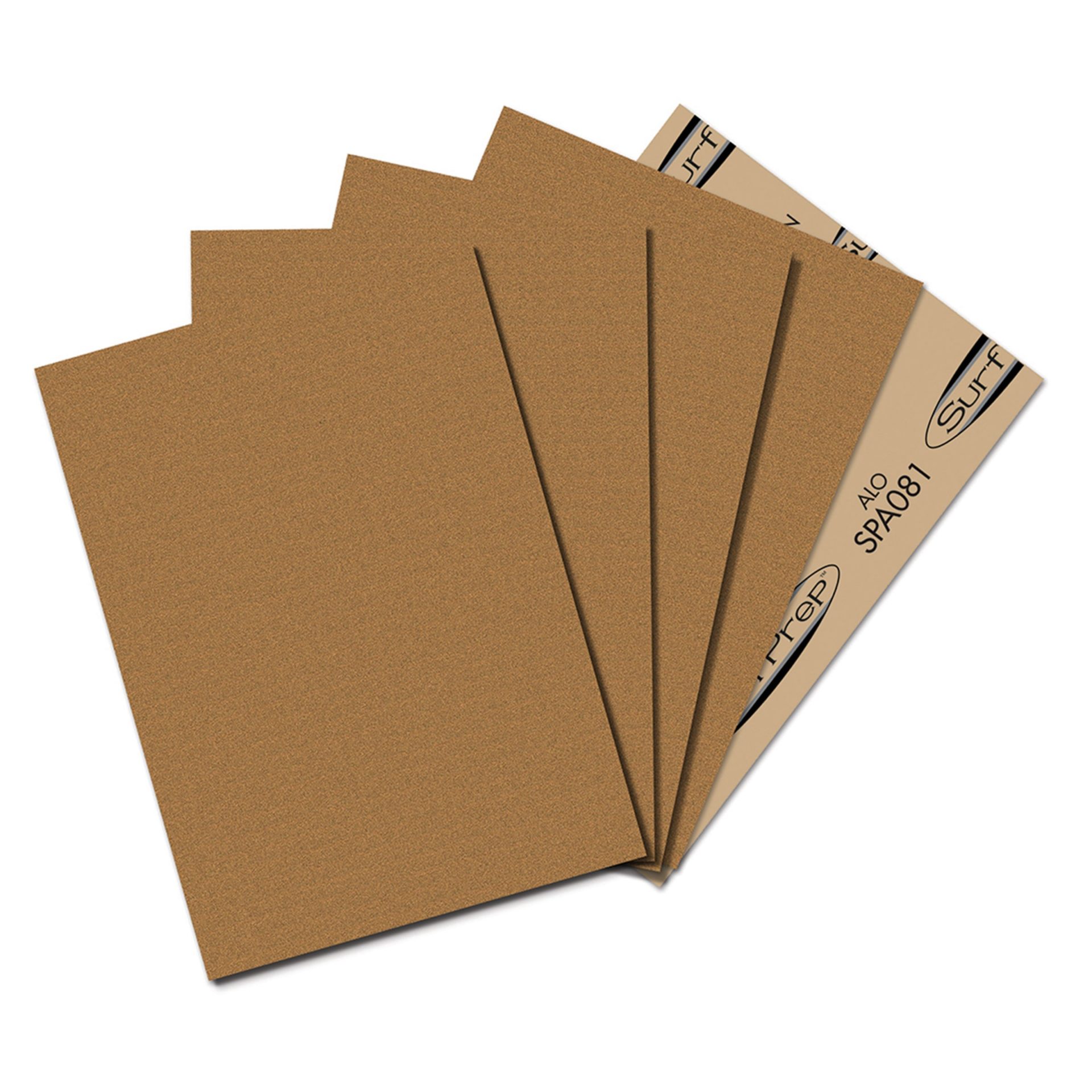 SURFPREP 9" X 11" A/O SANDING SHEETS. 100 GRIT. 50 SHEETS PER BOX